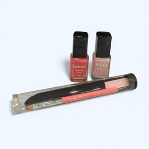 Londontown Lakur Nail Polish Duo + Precision Brush Set Bundle